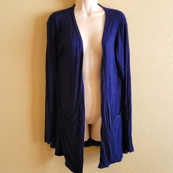 Navy cardigan w pockets L/XL - Picture 1 of 4